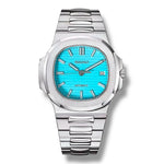 Montre Seiko Nautilus Sky en acier inoxydable – Cadran bleu ciel texturé, index luminescents et mouvement automatique de haute précision. Design exclusif et raffiné