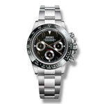 Montre chronographe automatique Skona Arabic avec cadran noir et sous-cadrans contrastés. Boîtier et bracelet en acier inoxydable, lunette tachymétrique noire gravée. Design sportif et élégant.